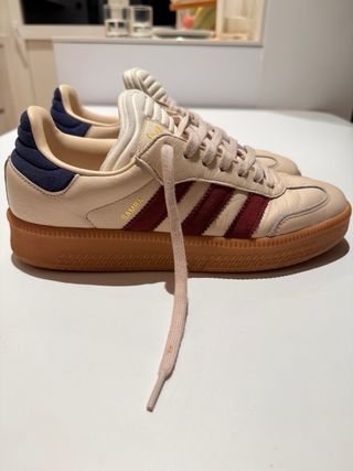 Adidas Samba XLG Beige/Rojo