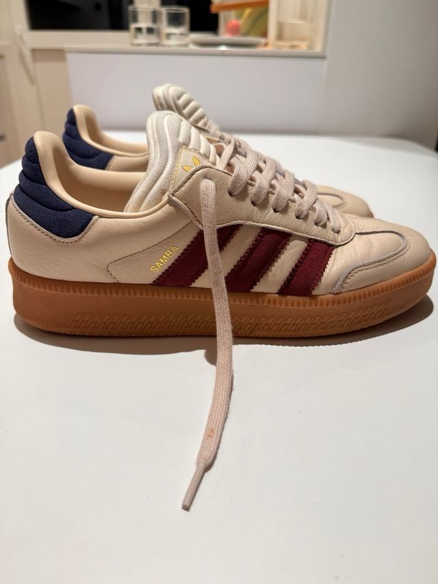 Adidas Samba XLG Beige/Rojo