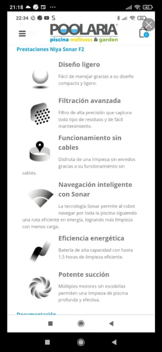 Limpia fondos piscina imnalámbrico