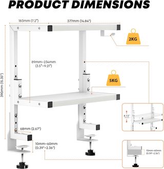 Organizador escritorio 2 niveles metal