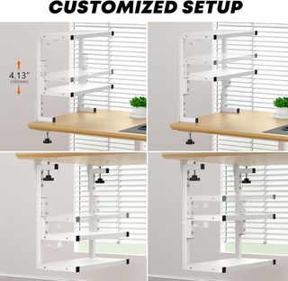 Organizador escritorio 2 niveles metal