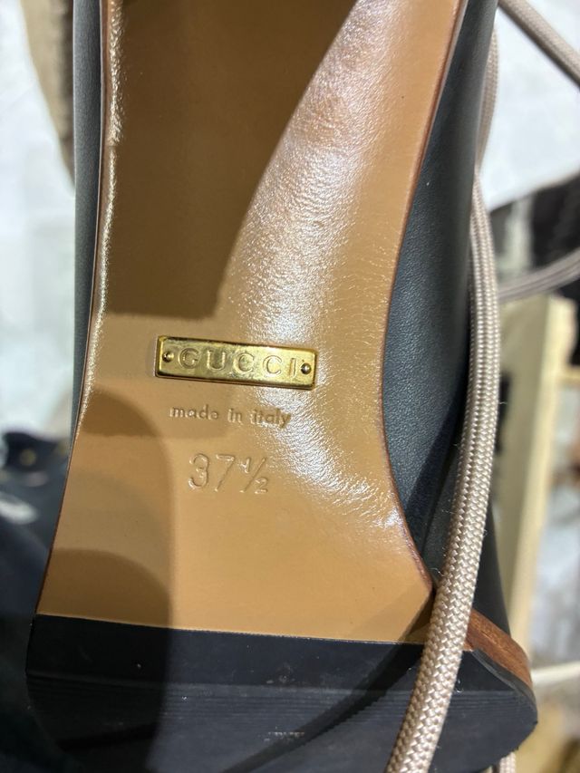 Botas altas Gucci piel negras