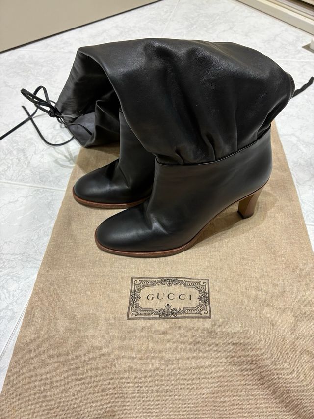 Botas altas Gucci piel negras