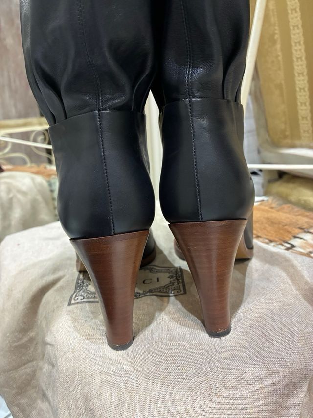 Botas altas Gucci piel negras