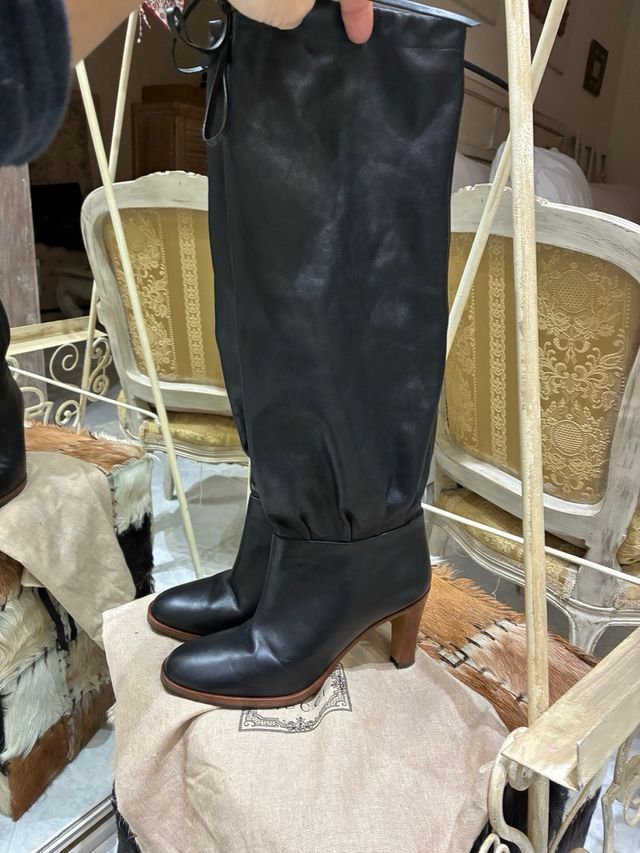 Botas altas Gucci piel negras