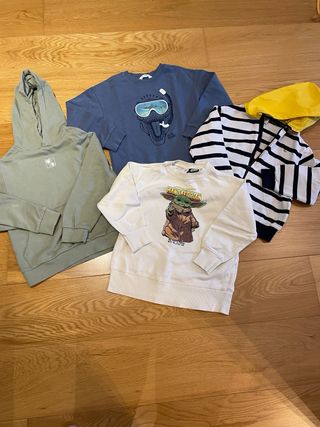 Lote 4 sudaderas niño 7-8 años
