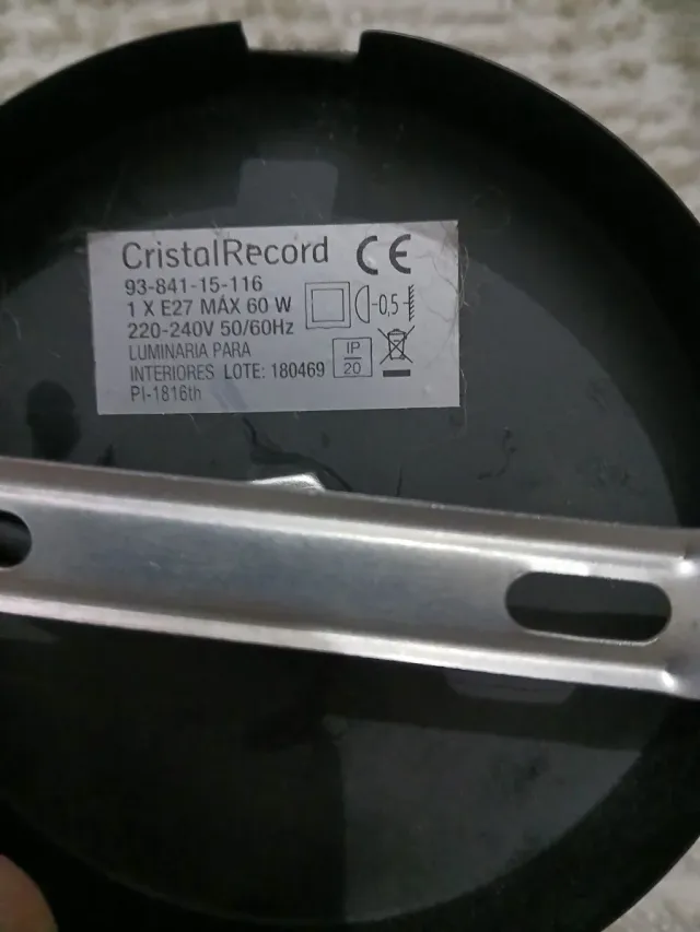 Lámparas  Colgantes  Cristal Record E 27