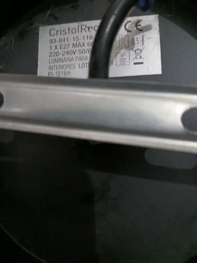 Lámparas  Colgantes  Cristal Record E 27