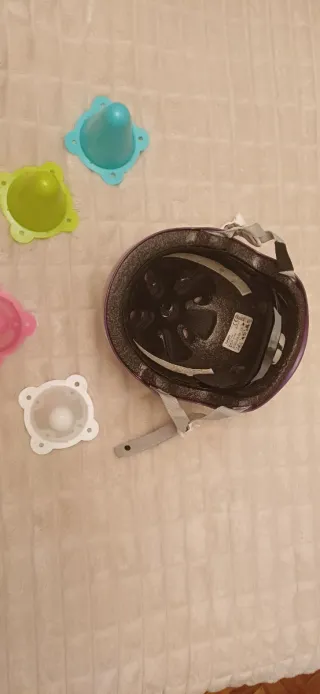 Patines Oxelo Talla 32-35 y Casco en color morado