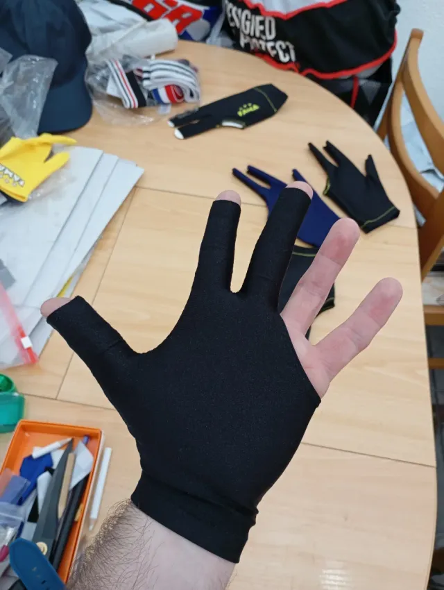 Guante de billar FAMA negro