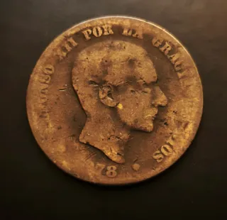 Moneda 10 Céntimos Alfonso XII