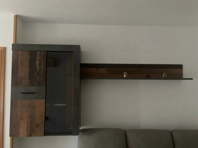 Mueble TV modular madera y metal