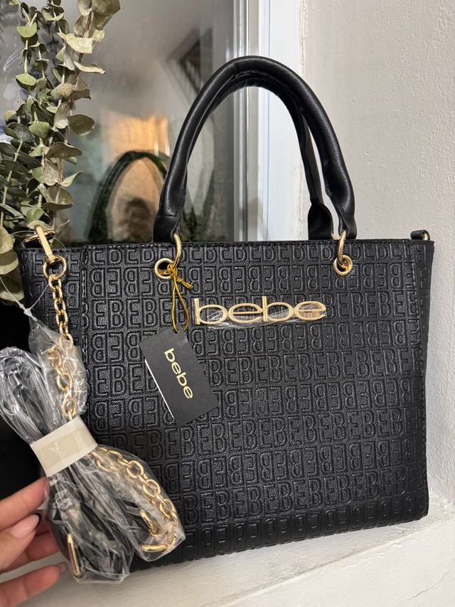 Bolso BEBÉ Negro con detalles dorados