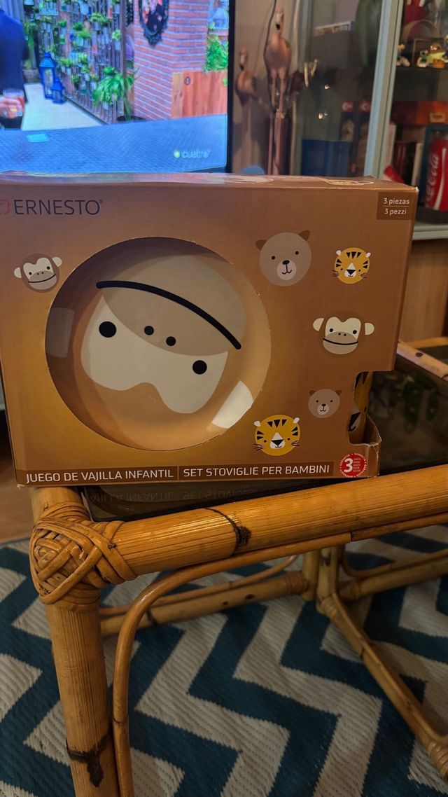 Juego Vajilla Infantil Ernesto Animales A ESTRENAR