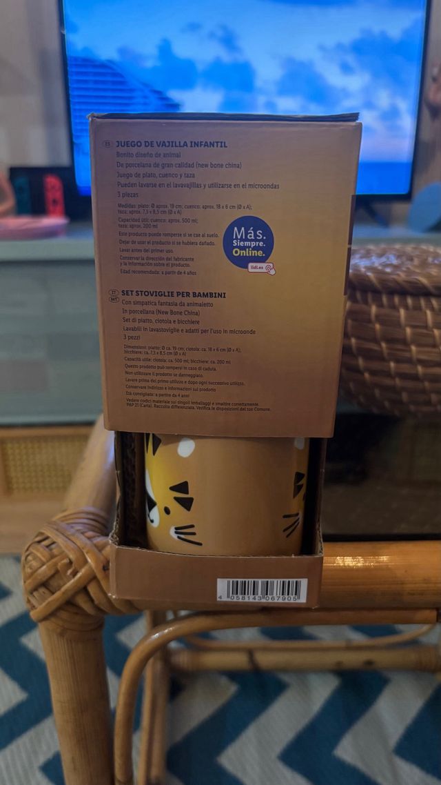 Juego Vajilla Infantil Ernesto Animales A ESTRENAR