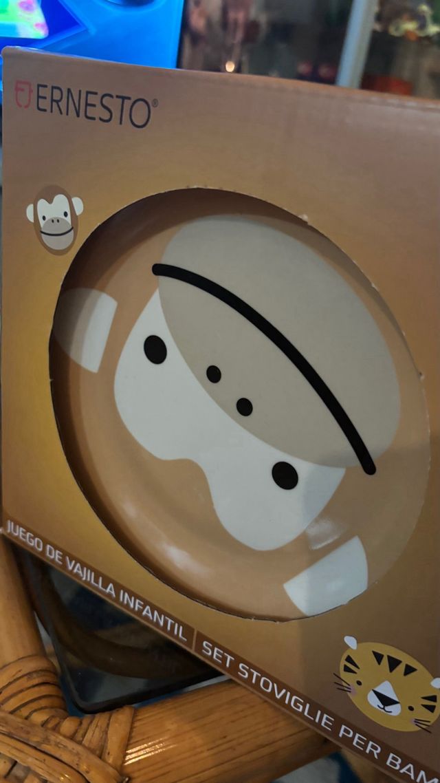 Juego Vajilla Infantil Ernesto Animales A ESTRENAR