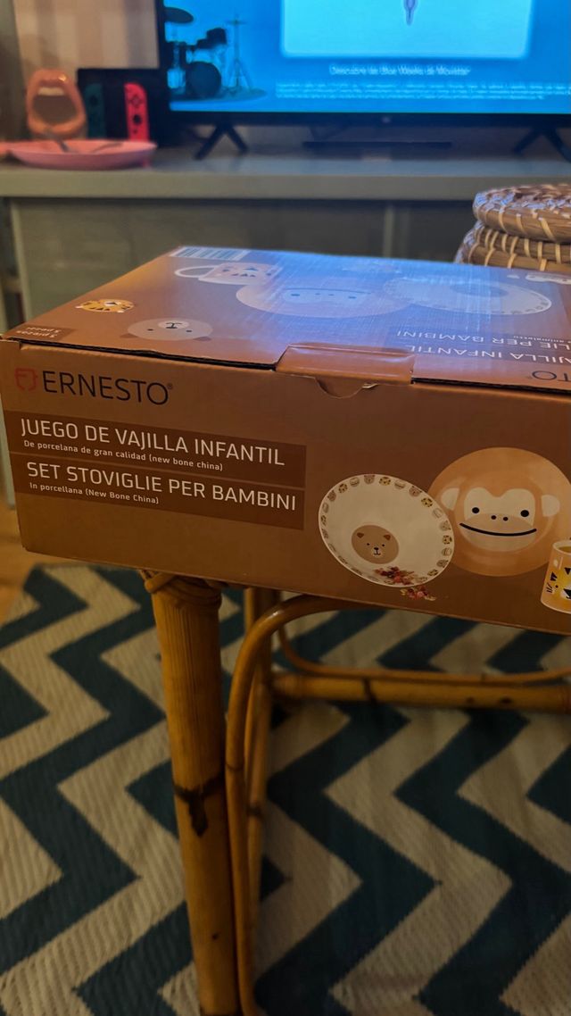 Juego Vajilla Infantil Ernesto Animales A ESTRENAR