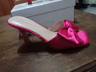 Zapatos de tacón rosa Ideal Shoes talla 36