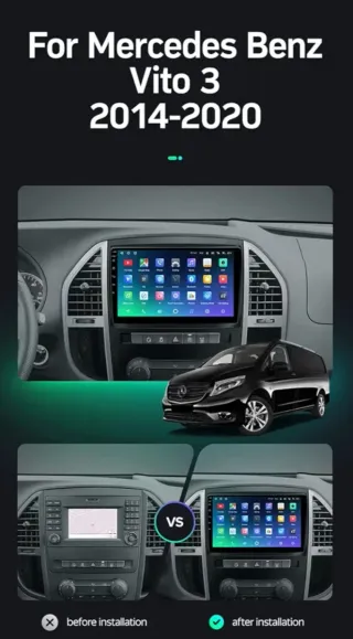 BLACK FRIDAY Pantalla Mercedes Vito 2014-2020 4+32