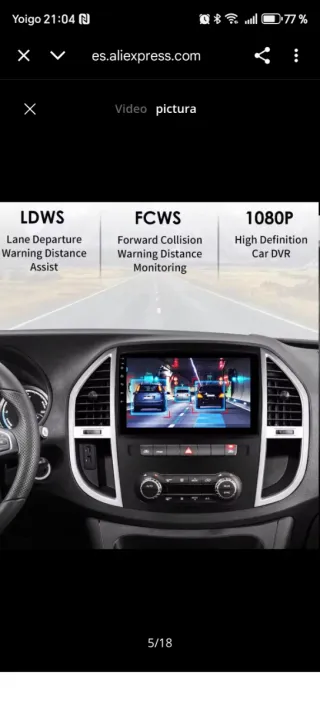 BLACK FRIDAY Pantalla Mercedes Vito 2014-2020 4+32