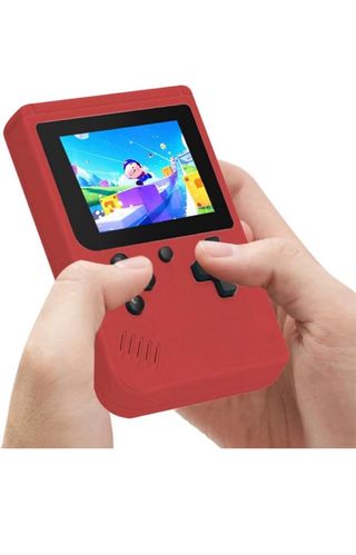 Consola de juegos portátil rosa