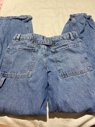 Pantalón vaquero cargo azul