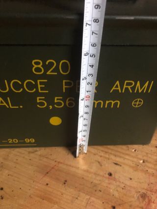 Cassetta metallica munizioni 5,56 mm