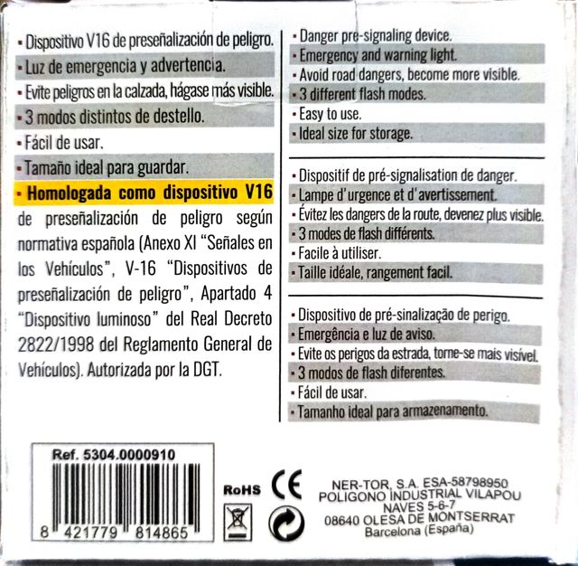 Baliza LED homologada nueva