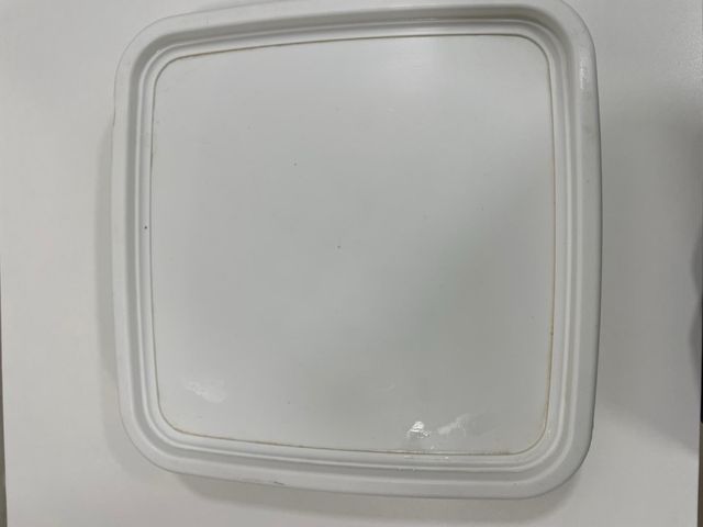 Escurreplatos de plástico blanco