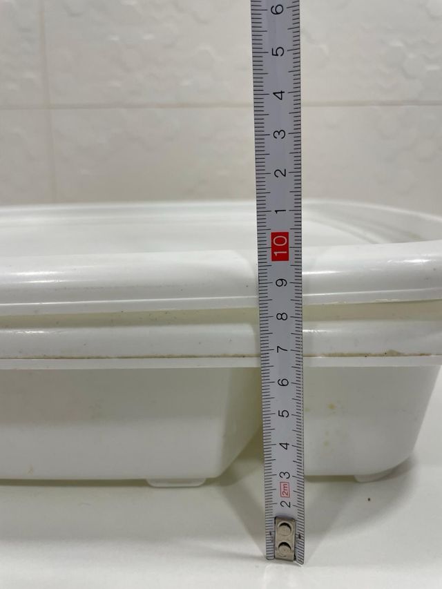 Escurreplatos de plástico blanco