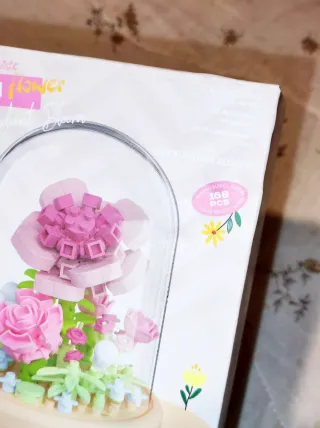 Set 2 Costruzioni Mini Fiori Decorativi