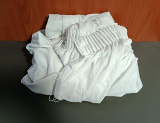 VENDO Cortina Blanca de riel 120x300x240 cm