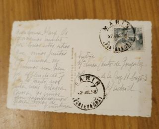 Postal antigua Sanxenxo