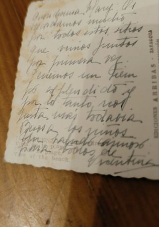 Postal antigua Sanxenxo