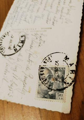 Postal antigua Sanxenxo