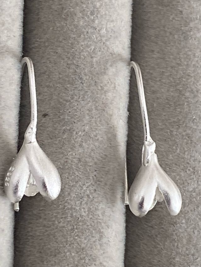 Pendientes Plata Diseño Tulipán