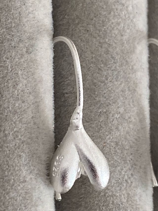 Pendientes Plata Diseño Tulipán