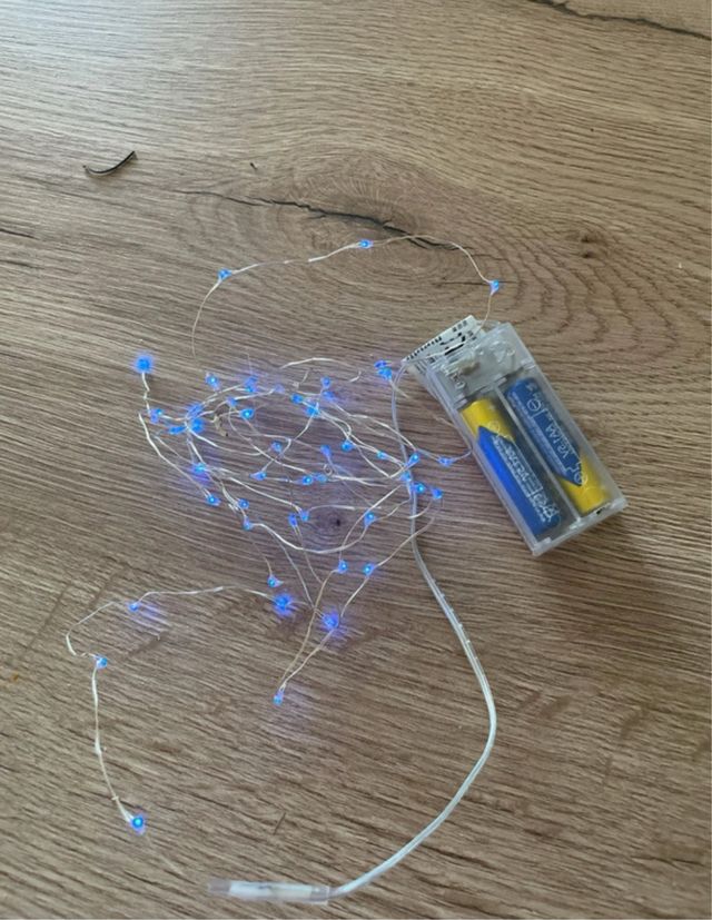 Luci LED blu a batteria