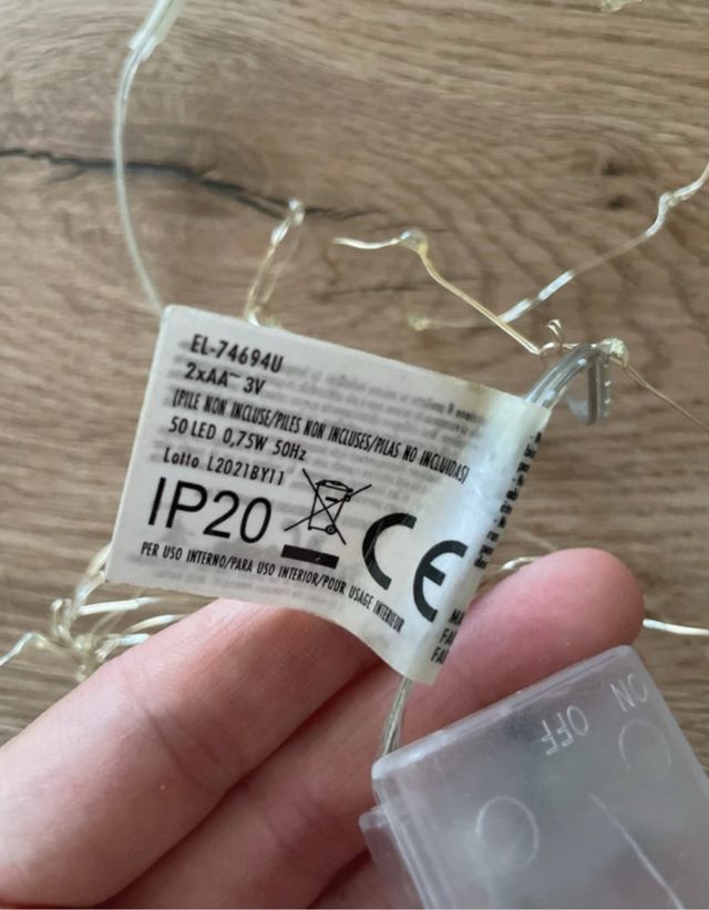 Luci LED blu a batteria