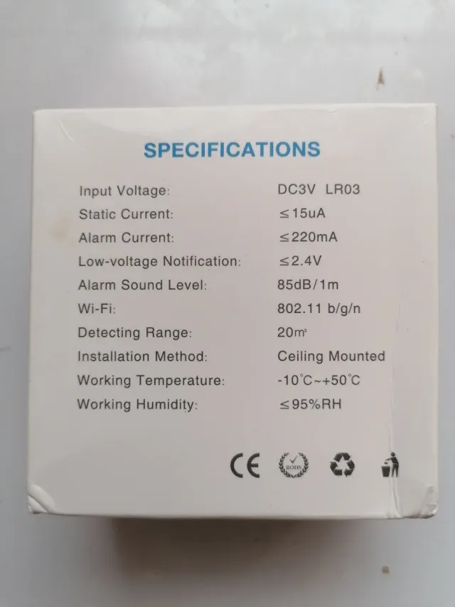 Detector de humos con WiFi y aviso a móvil.