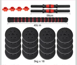 Juego Mancuernas Ajustables Pesas Gimnasio