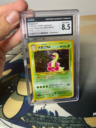 Meganium CGC 8.5 Gold, Silver, to a New World 154