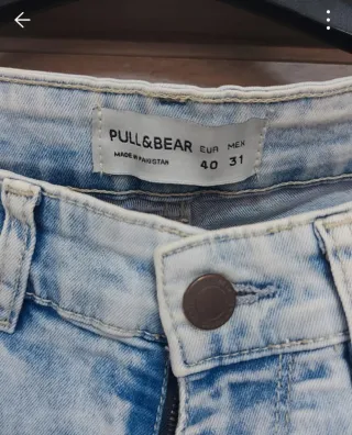 Pantalón vaquero Pull and Bear Talla 40