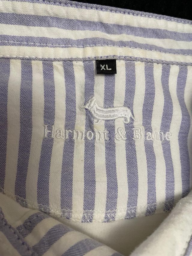 Polo hombre manga larga blanco y dorado