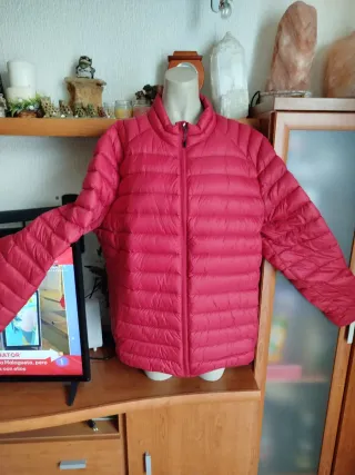 Chaqueta plumífero hombre XL roja
