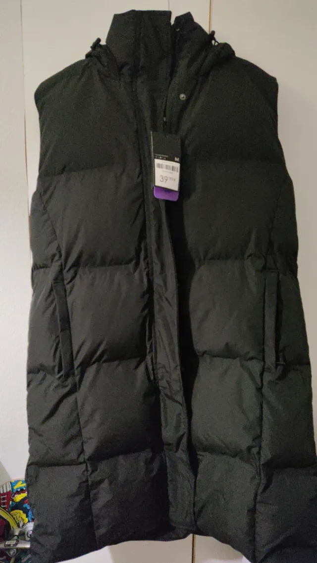 Chaleco acolchado negro talla M