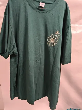 Camiseta Bershka verde hombre XXL