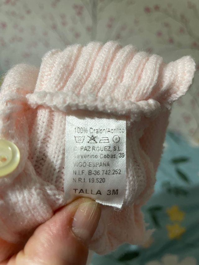 Pelele niña Paz Rodriguez 3 meses