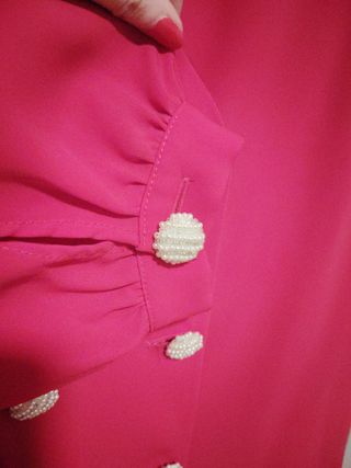 Vestido cruzado magenta talla 40 Una sola puesta!