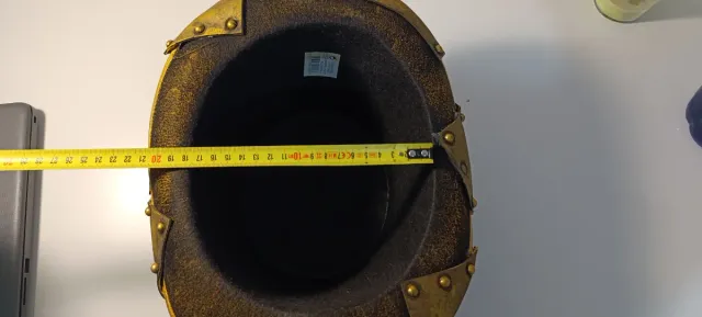 Sombrero Steampunk Artesanal Dorado